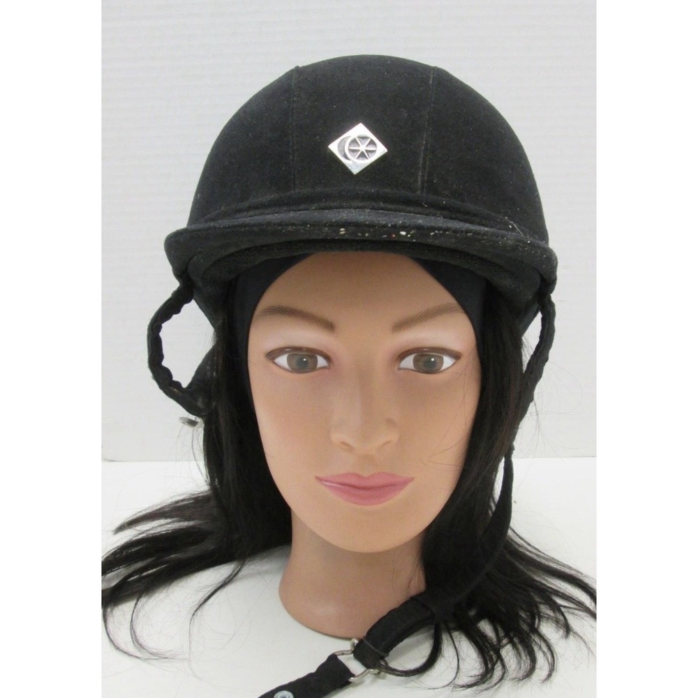 GR8 From Charles Owen Black Equestrian Riding Helmet 6 7/8